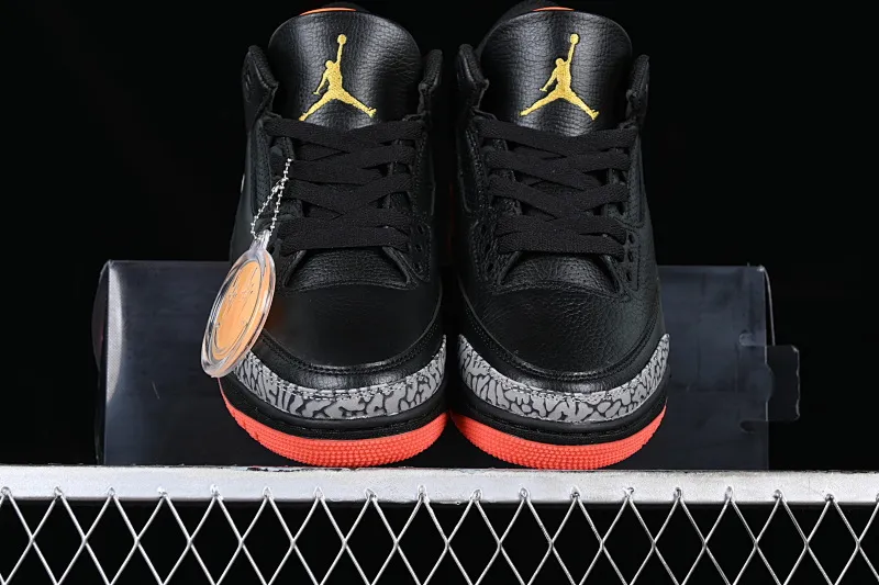 All categories Air Jordan Jordan series basketball shoes Air Jordan 3 J Balvin x Air Jordan 3 Retro "Rio" AJ3 Joe 3 Black Rainbow FN0344-902